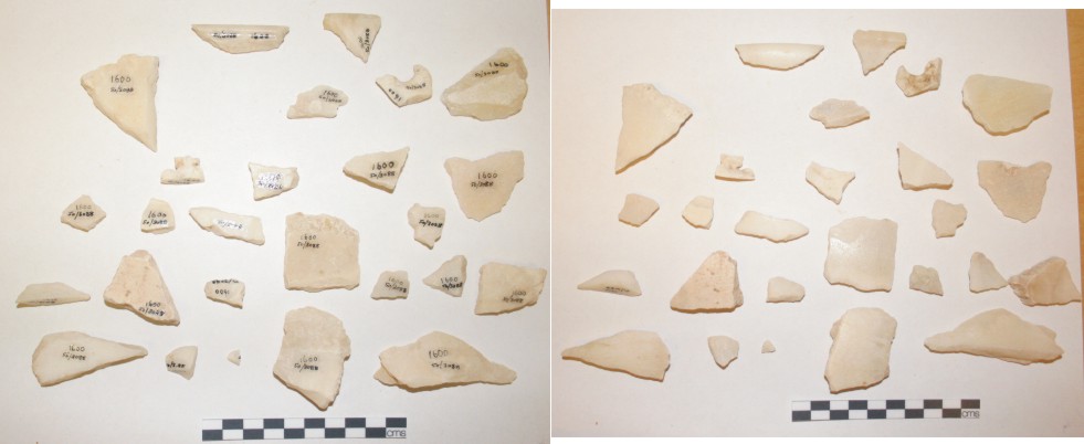Image for: Rim sherds of a travertine vessel