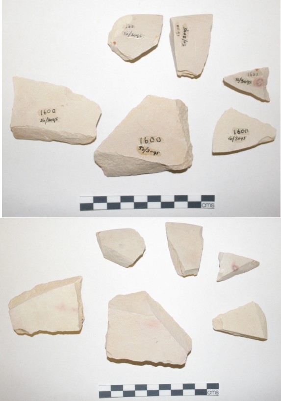 Image for: Sherds of a limestone vessel