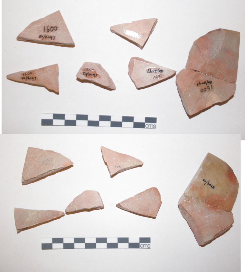 Image for: Sherds of a limestone vessel