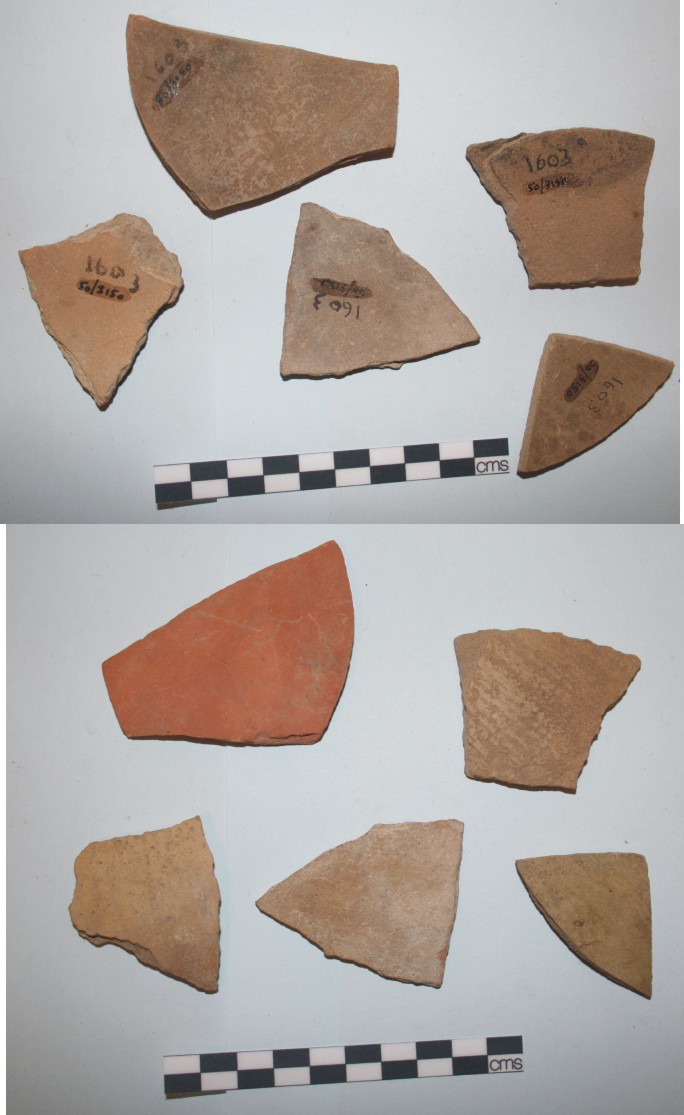Image for: Body sherds of pottery vessels