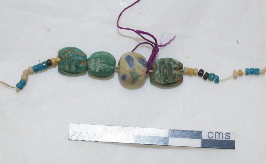 Image for: Beads and scarabs