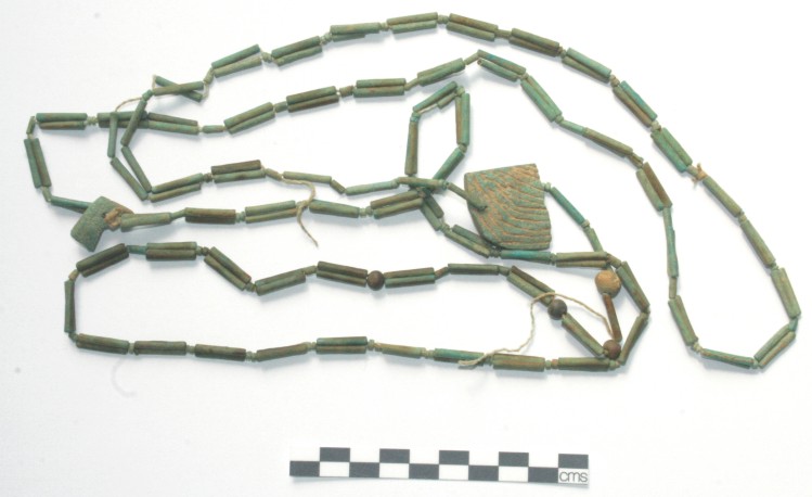 Image for: String of beads and fragments of amulets