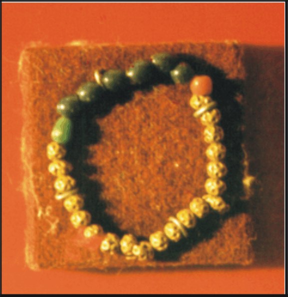 Image for: Gold and glass beads