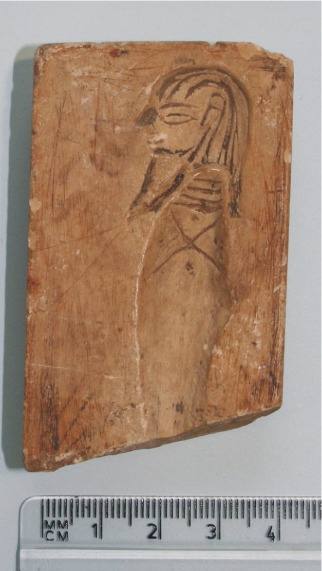 Image for: Fragment of a limestone mould