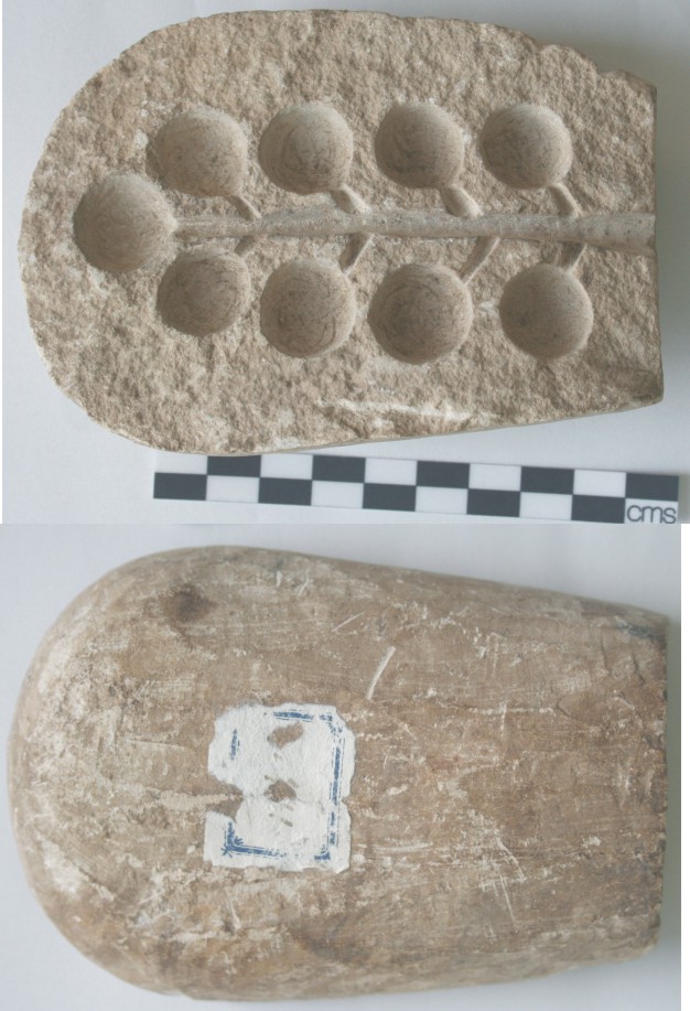 Image for: Limestone mould for spherical beads