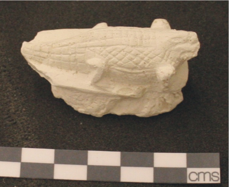 Image for: Plaster cast of a crocodile