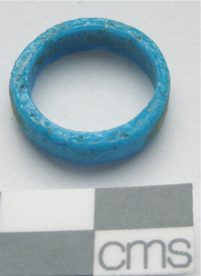 Image for: Blue faience finger ring