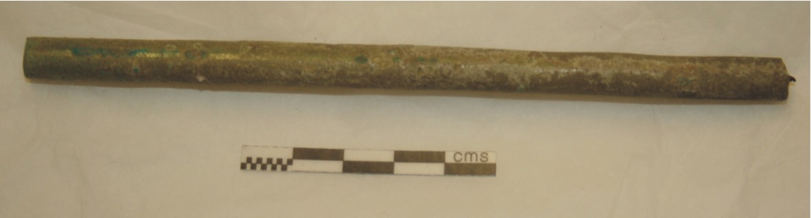 Image for: Faience rod with iron through