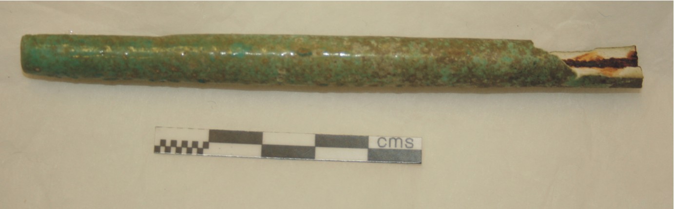 Image for: Faience rod with iron through
