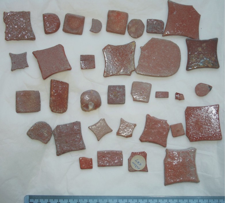 Image for: Brown inlay tiles