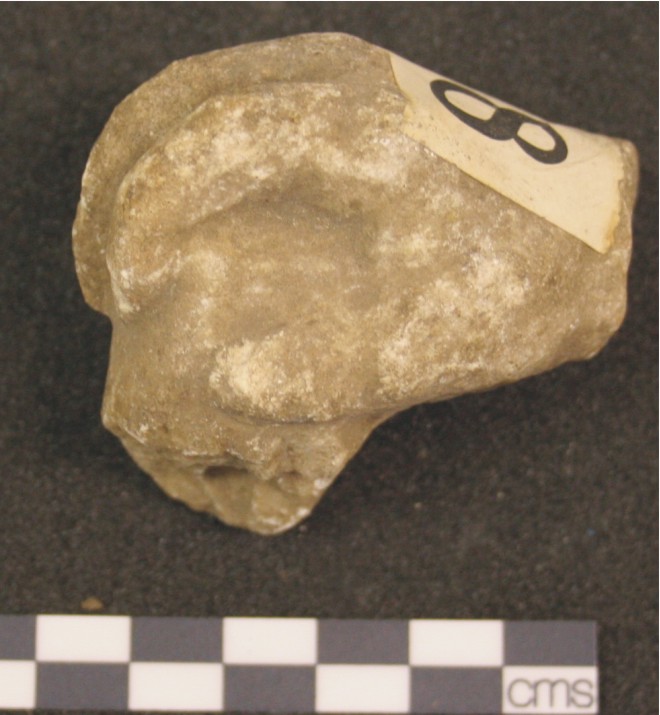 Image for: Fragment of a hand of a quartzite statue