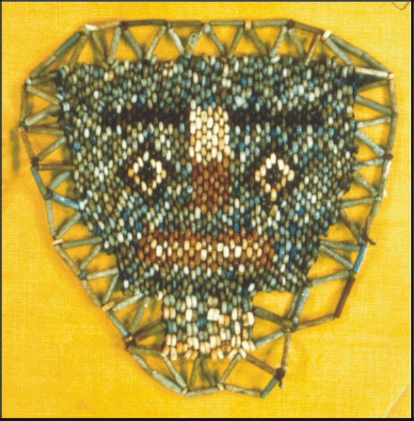 Image for: Beadwork funerary mask