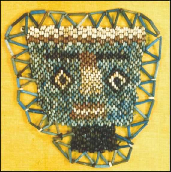 Image for: Beadwork funerary mask